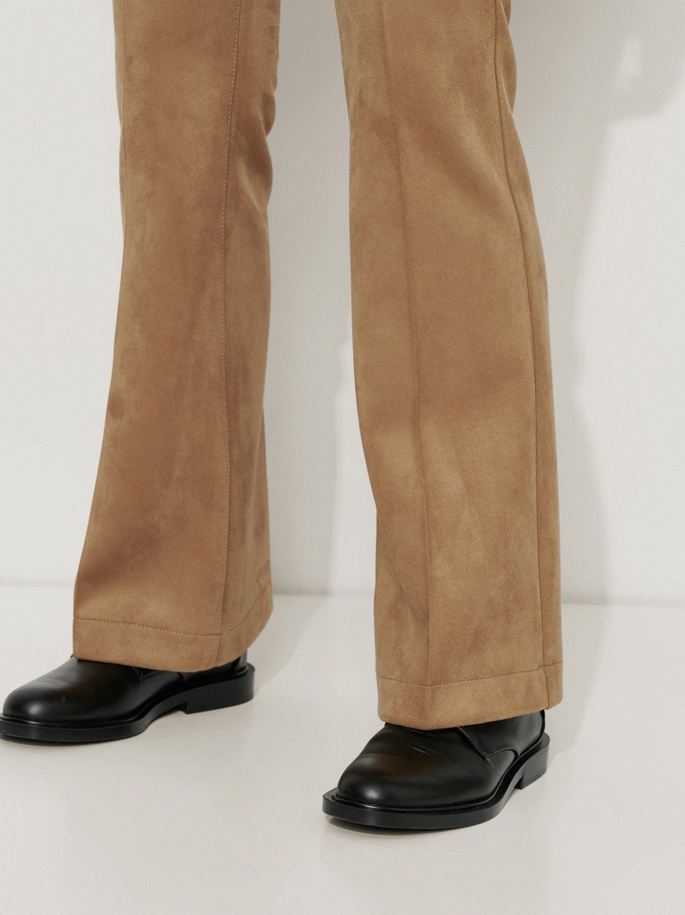 Bootcut Trousers in Suede Look | Style »Antonia Bootcut« Camel