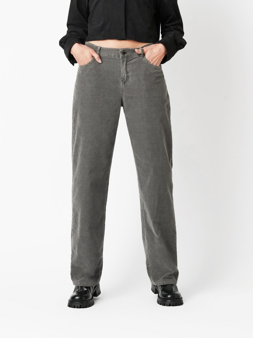 Hose Antonia_398 dark grey Vorderansicht Hose Antonia_398 dark grey Vorderansicht