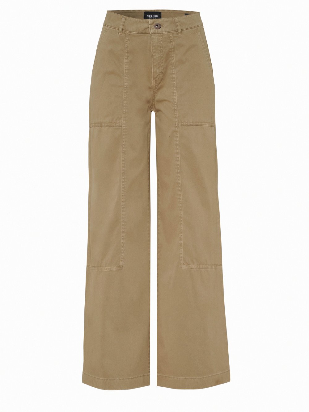 Womens trousers Mara Wide in Camel, wide-leg worker trousers, product view