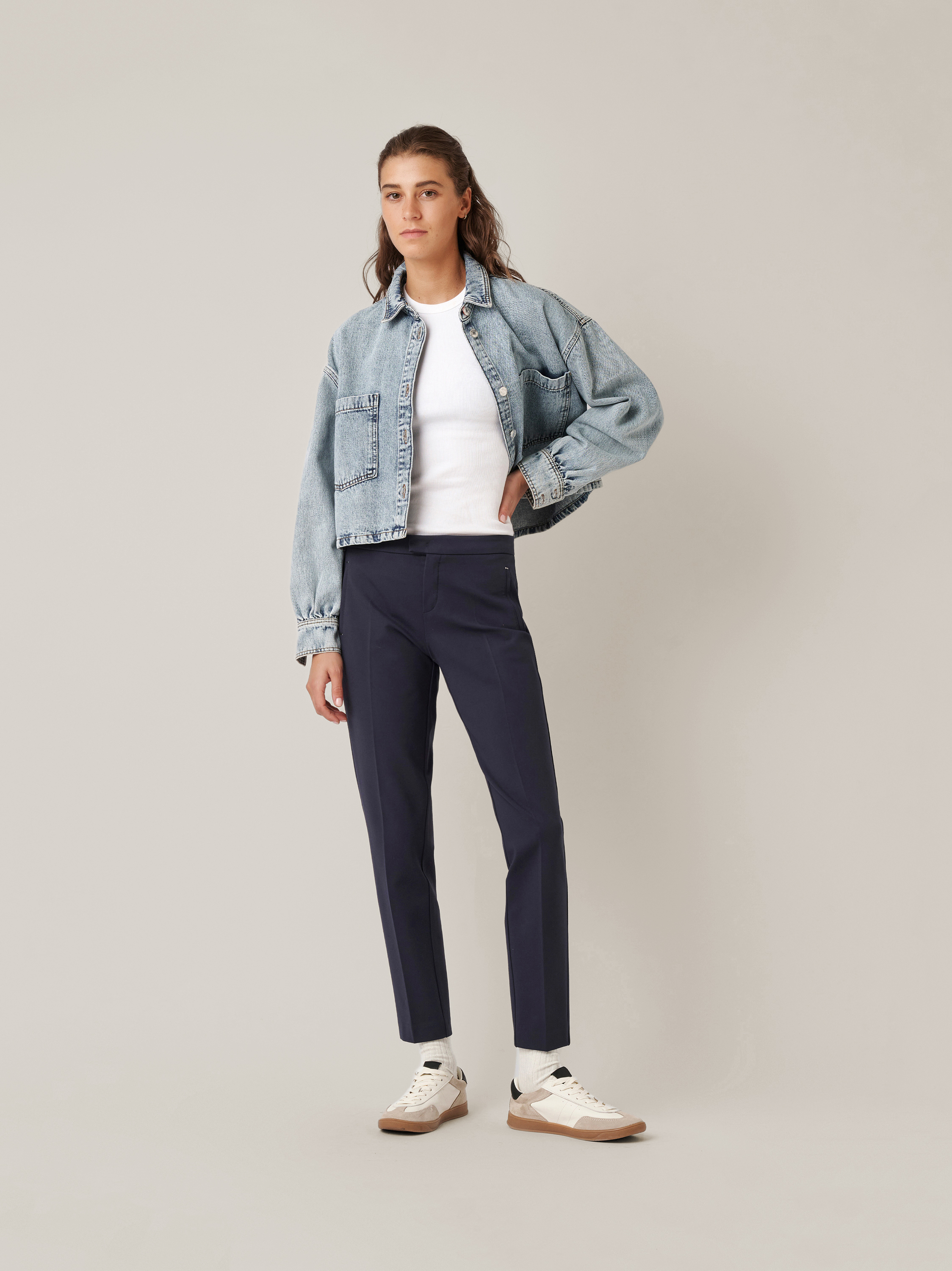 Cigarette made of jersey | Style »Alisa_317« navy