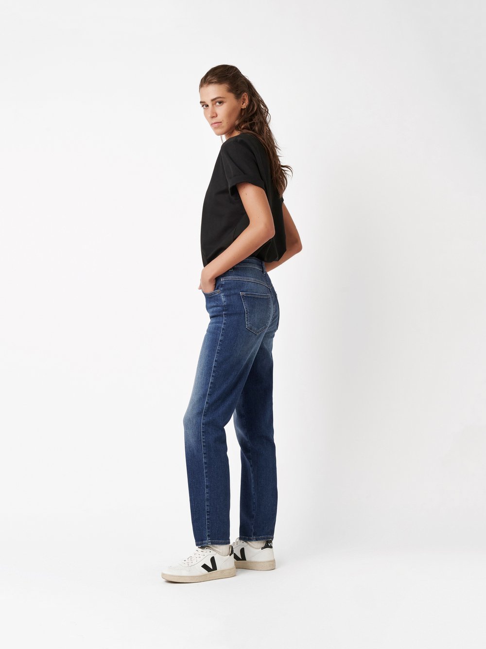Jeans Audrey1 mid blue Outfitansicht
