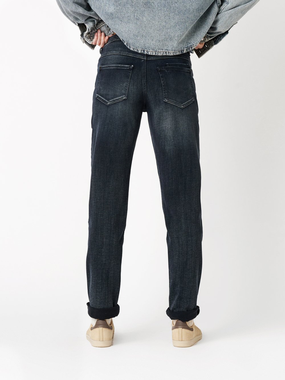 Jeans Masha_155 dark blue rear view Jeans Masha_155 dark blue rear view