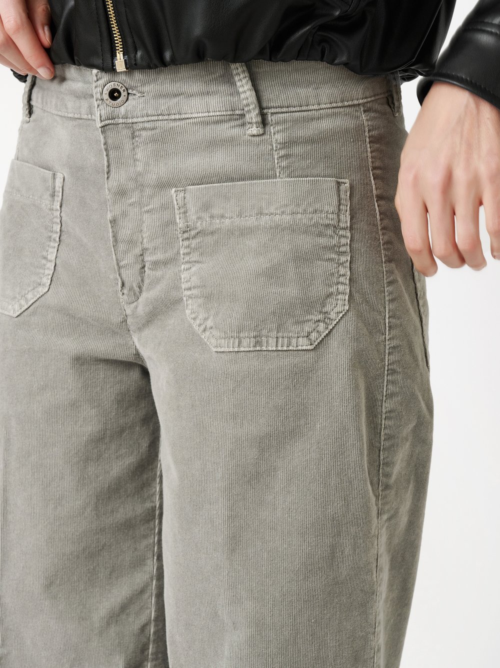 Trousers Audrey1_085 grey detail view