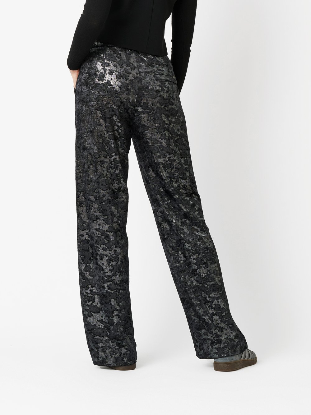 Trousers Mara_355 black rear view Trousers Mara_355 black rear view