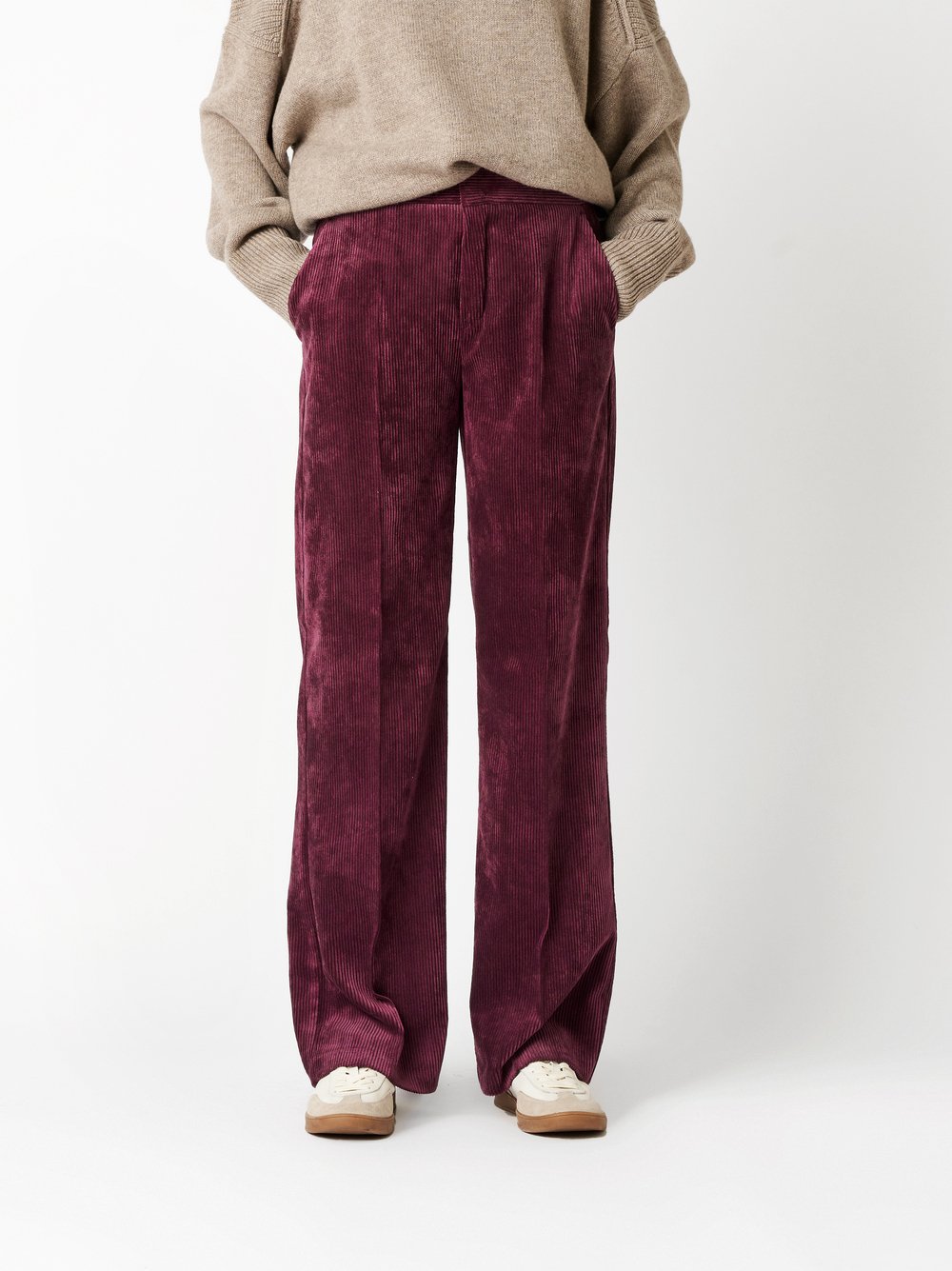 Trousers Mara_355 berry front view