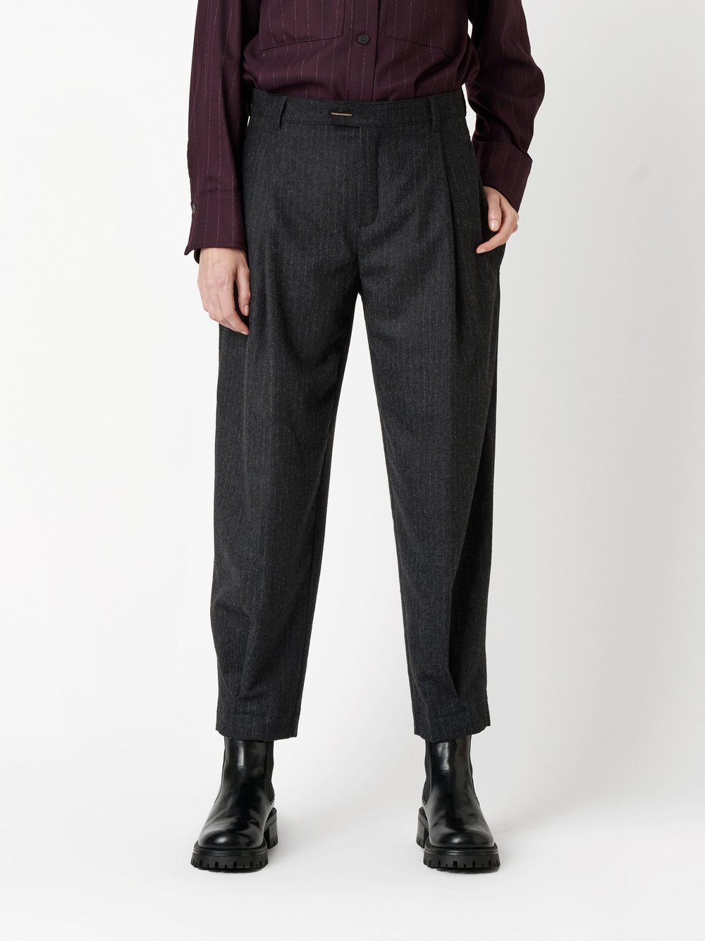 Hose Mara_392 anthra Vorderansicht Hose Mara_392 anthra Vorderansicht