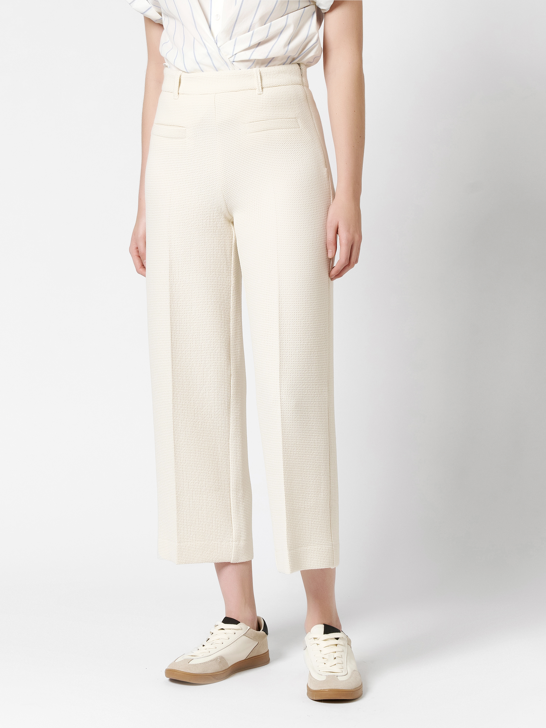 Trousers Mara_355 light sand front view Trousers Mara_355 light sand front view