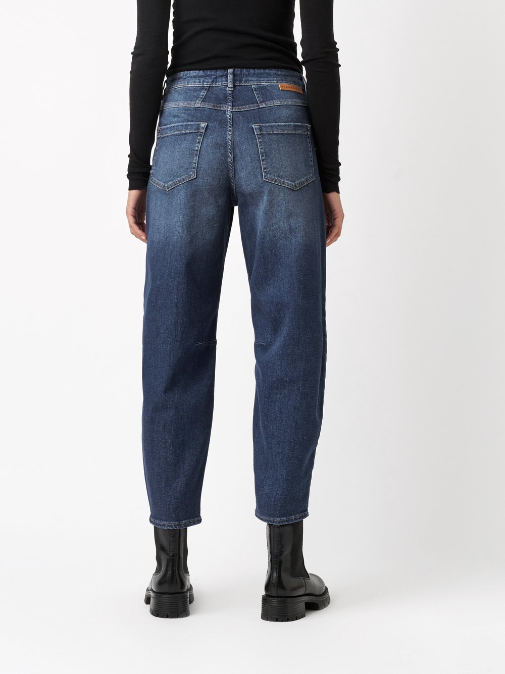 Jeans Mara_375 mid blue rear view Jeans Mara_375 mid blue rear view