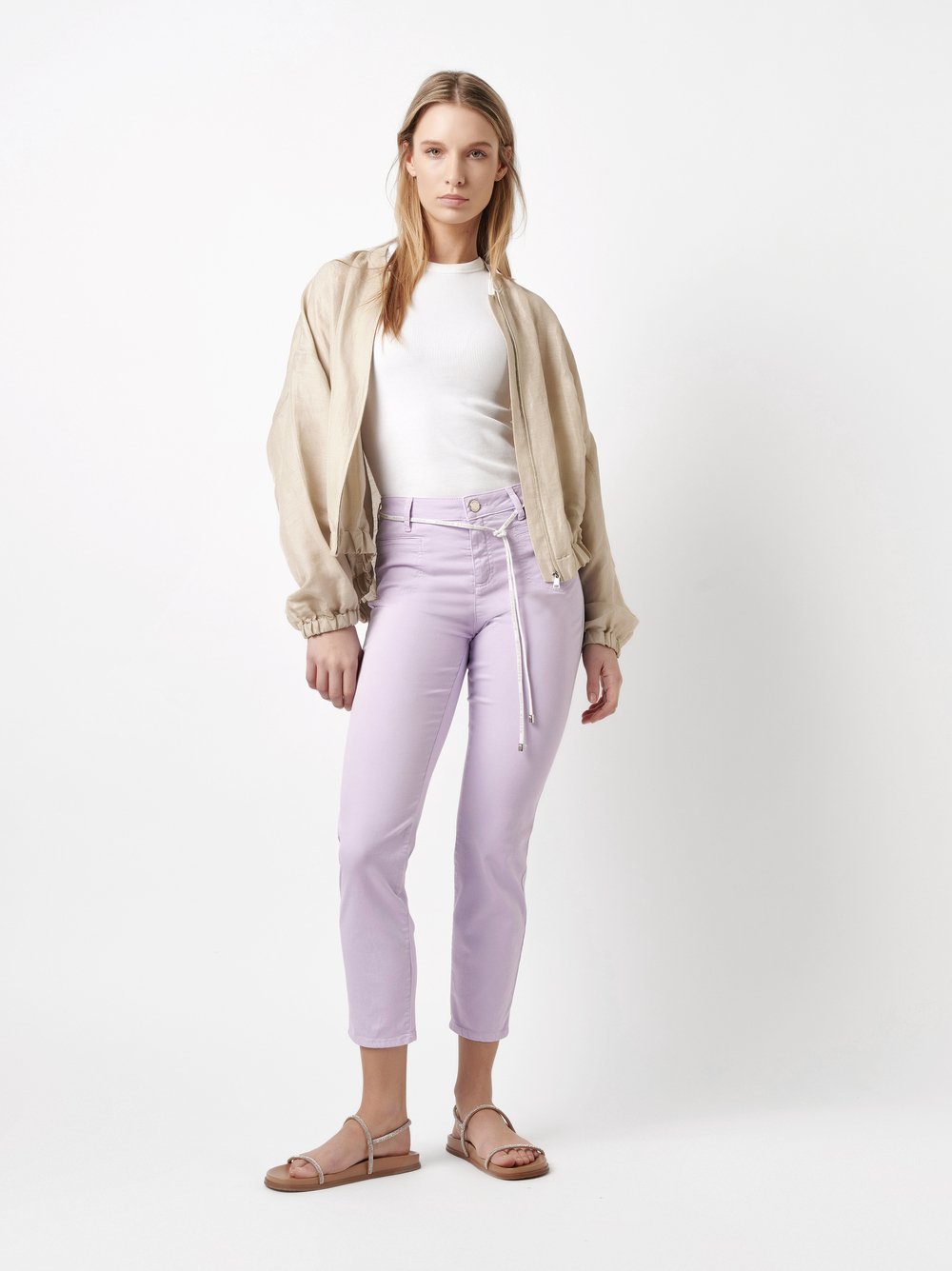 7/8-Hose mit Bindeband | Style »Alisa_084G« lavender