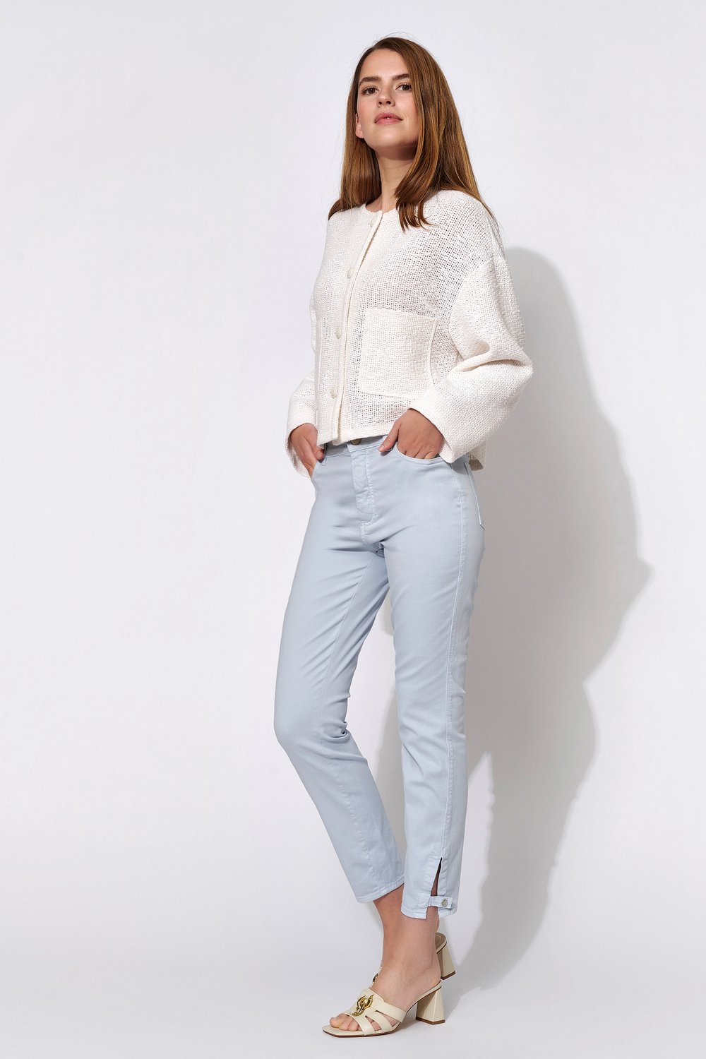 Skinny fit with details | Style »Audrey2_079« light blue