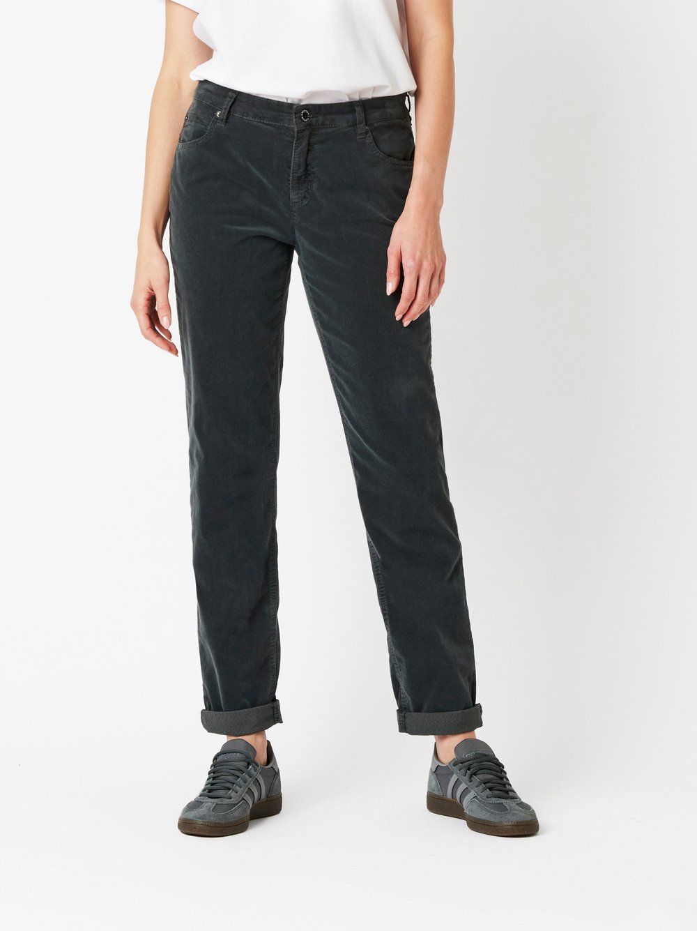 Hose Masha_154 dark grey Vorderansicht