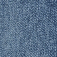 Color swatch of jeans in mid blue