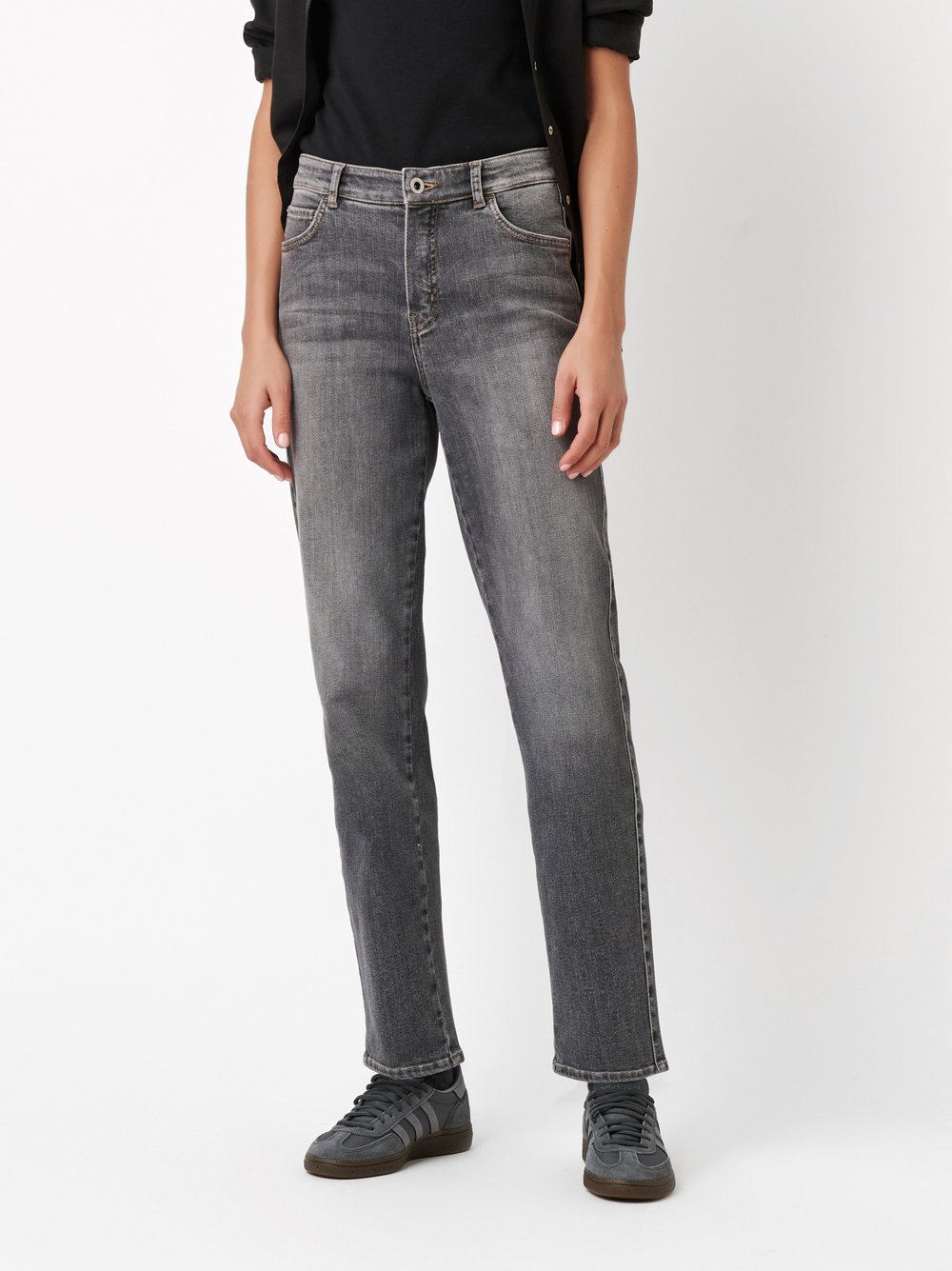 Jeans Audrey1 mid grey Vorderansicht