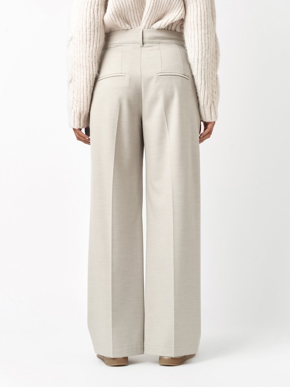 Trousers Mara_393 beige rear view Trousers Mara_393 beige rear view