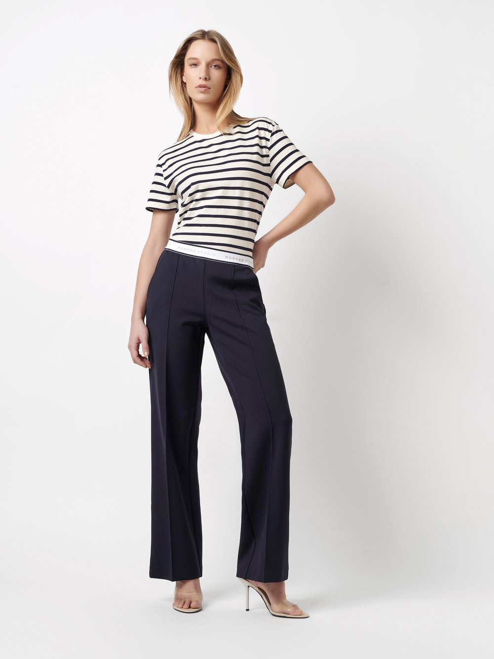 Wide leg with an elastic | Style »May_441« navy