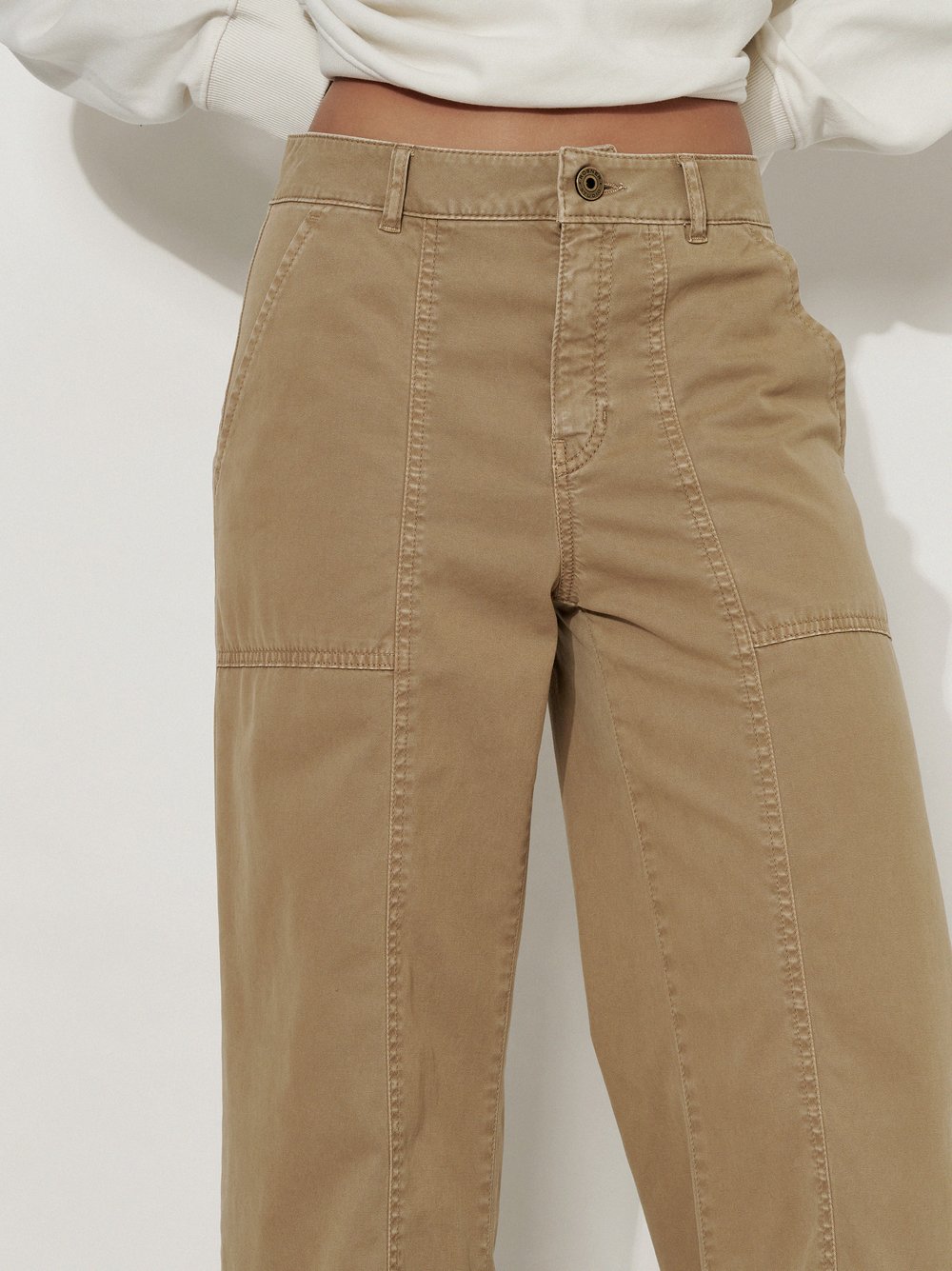 Wide-Leg Worker Trousers | Style »Mara Wide« Camel