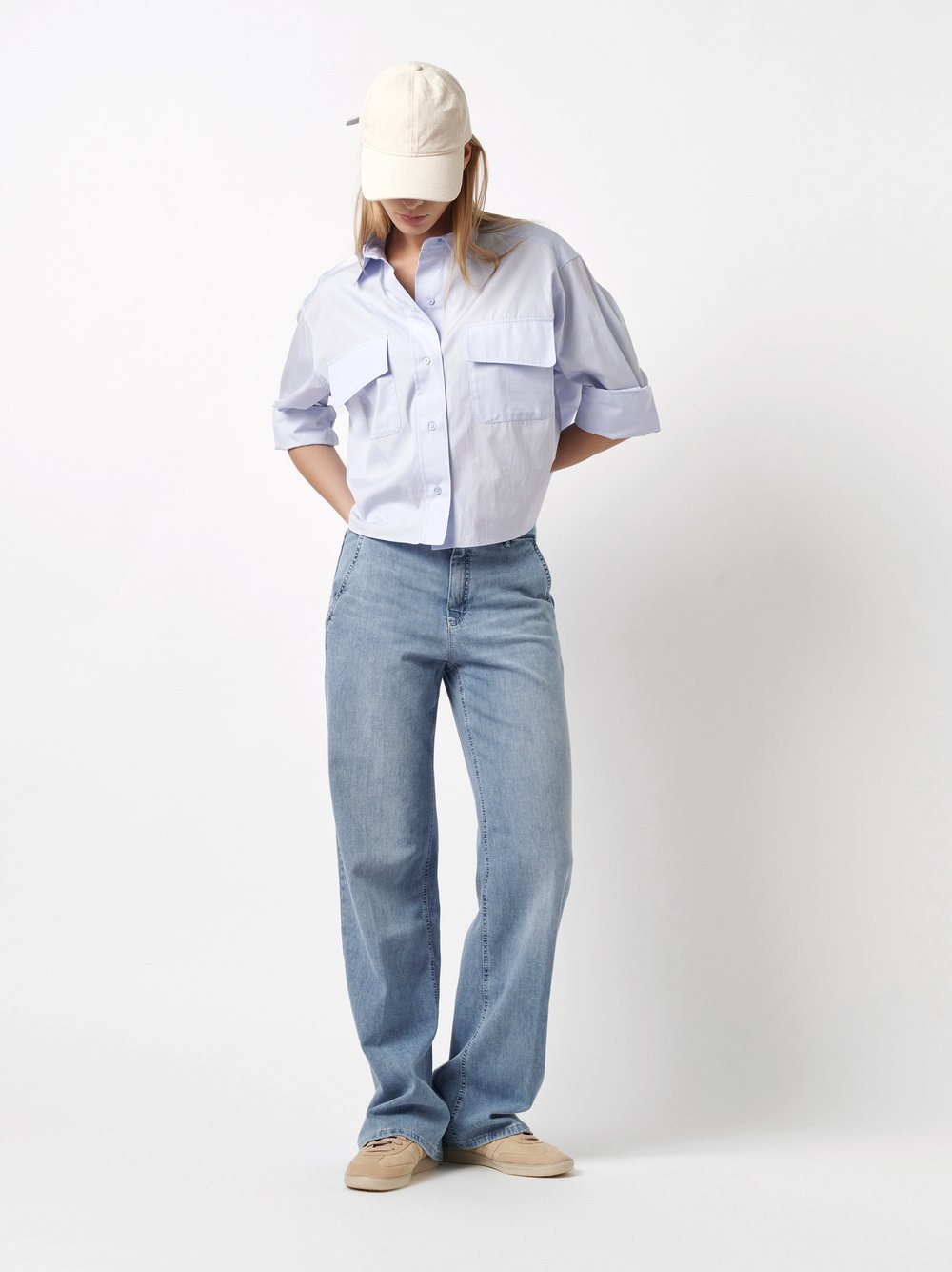 Wide Leg Jeans | Style »Audrey1_085« light blue