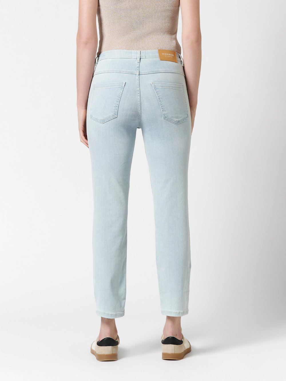 Jeans Antonia_049 bleached blue rear view Jeans Antonia_049 bleached blue rear view