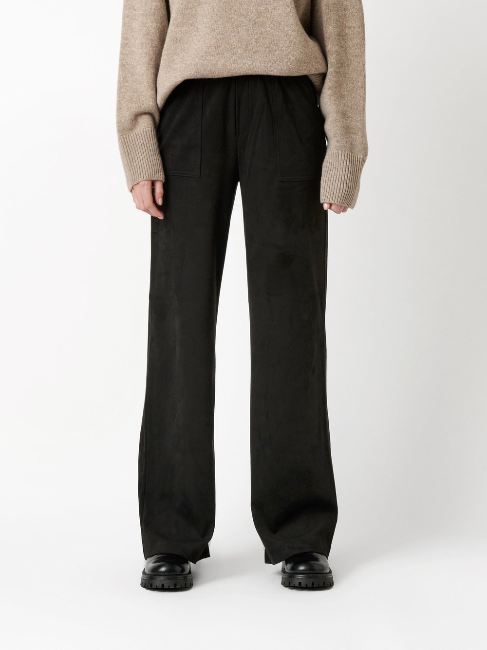 Trousers Mara_369 black front view