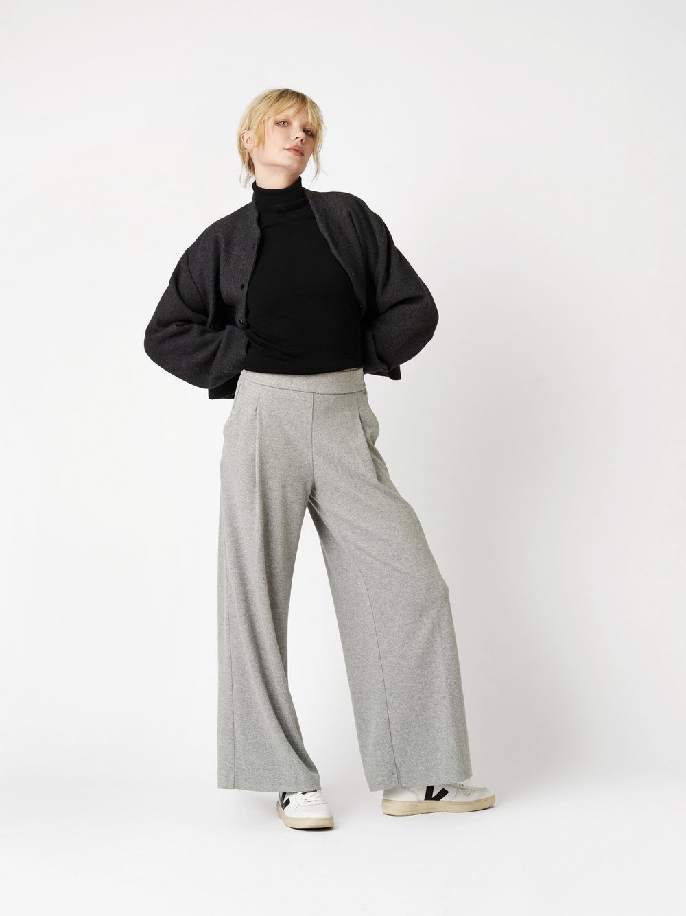 Trousers Mara_403 light grey outfit view