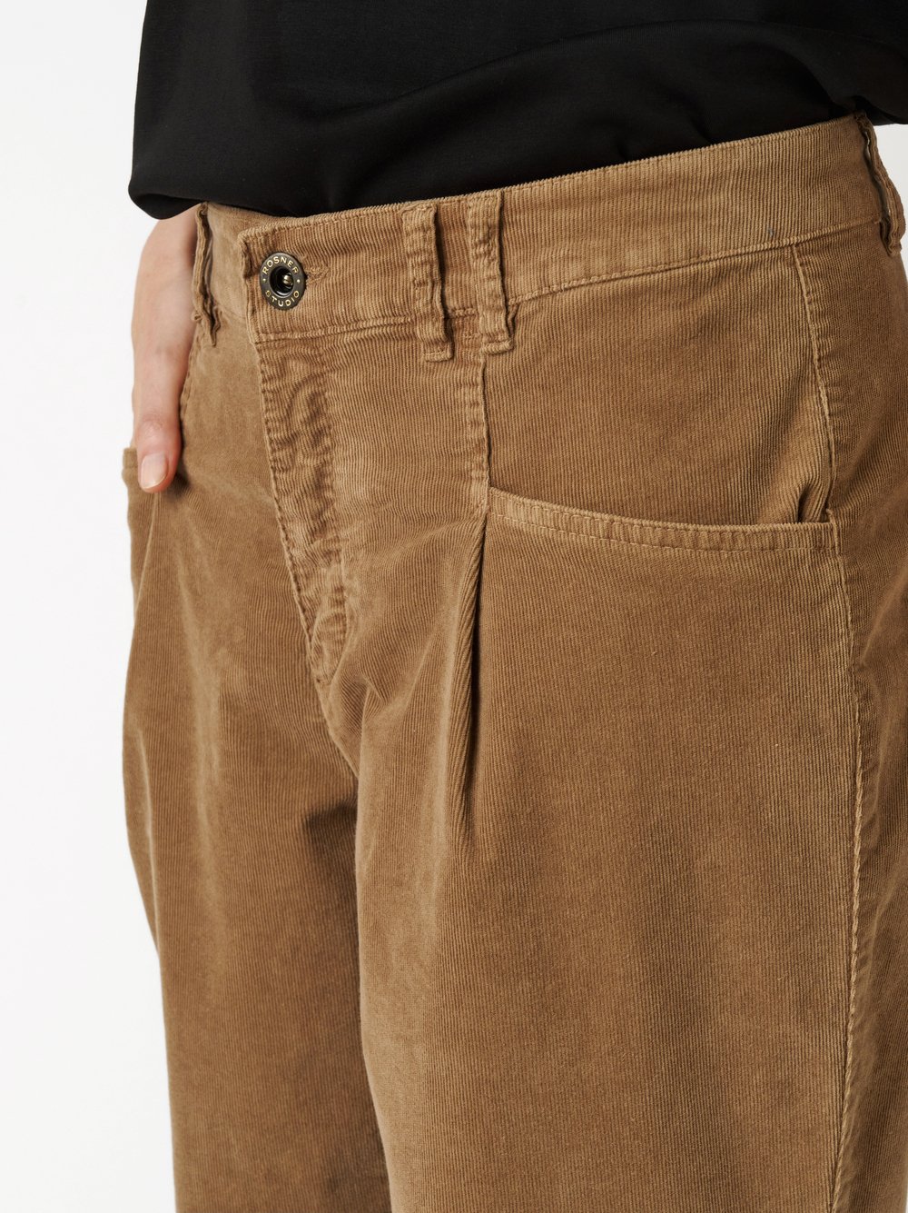 Trousers Mara_089 camel detail view Trousers Mara_089 camel detail view