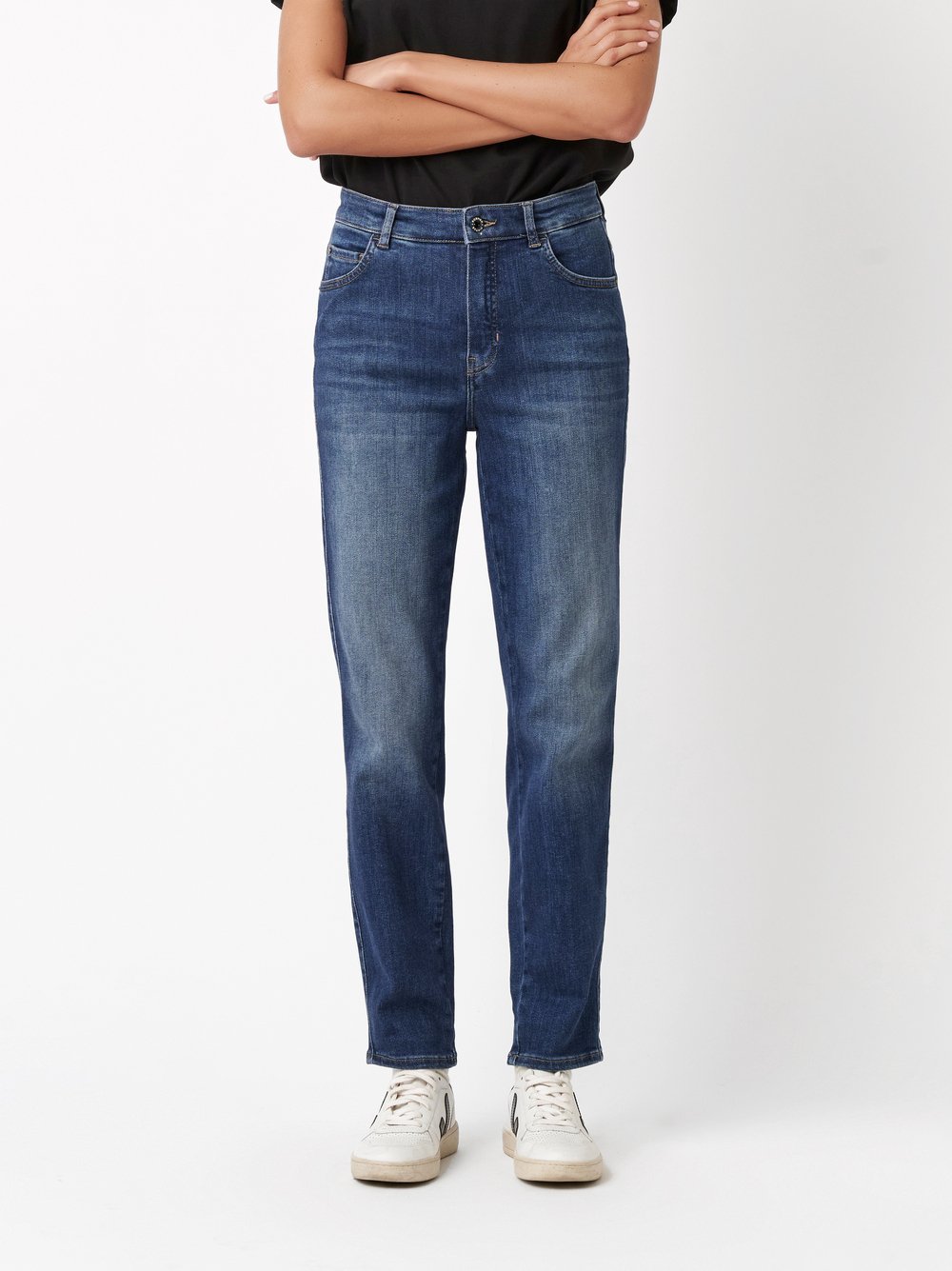 Jeans Audrey1 mid blue Vorderansicht