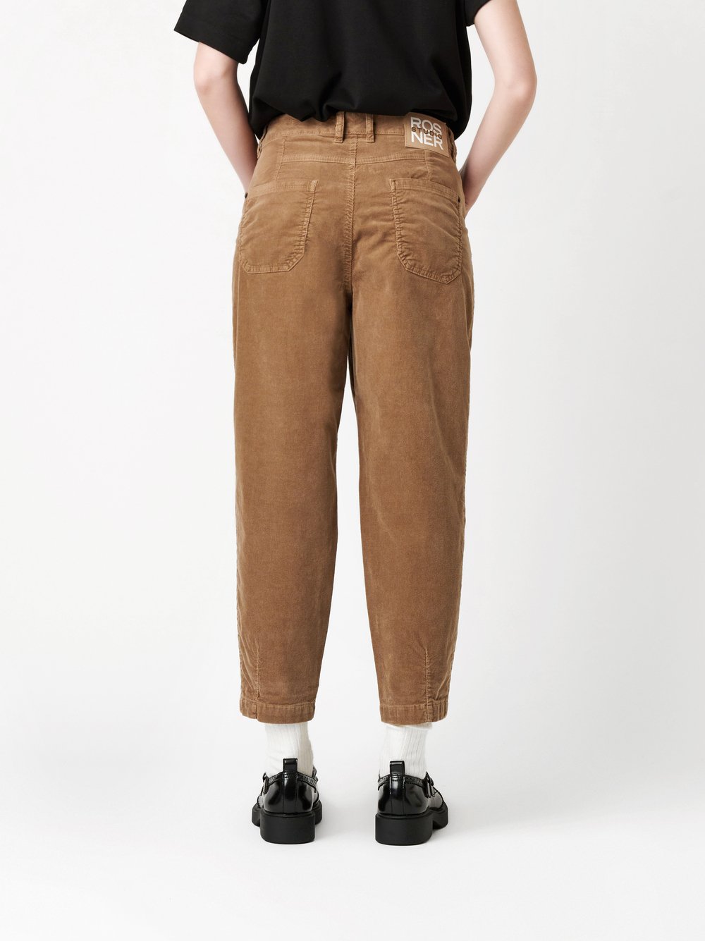 Trousers Mara_089 camel rear view Trousers Mara_089 camel rear view