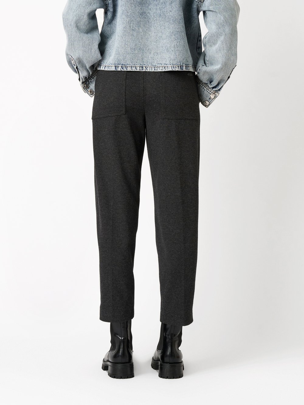 Trousers Mara_406 dark grey rear view