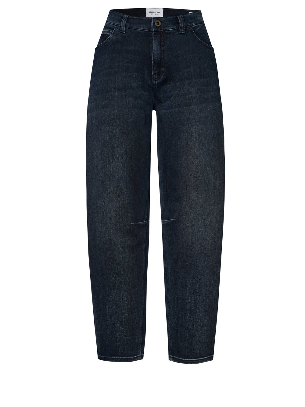 Womens jeans Mara Barrel in dark blue, barrel-fit jeans, product view