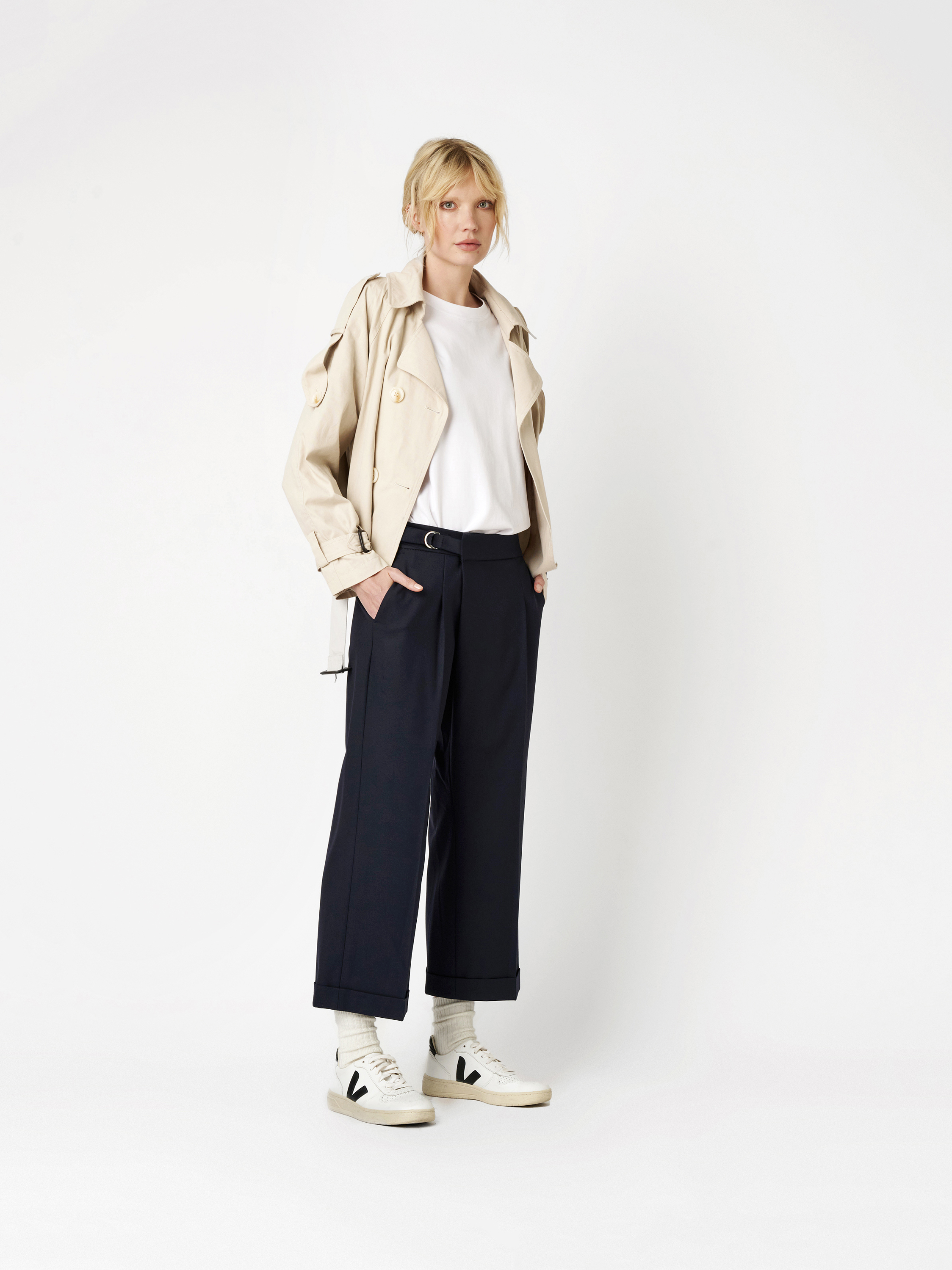 Trousers May_321 navy outfit view Trousers May_321 navy outfit view
