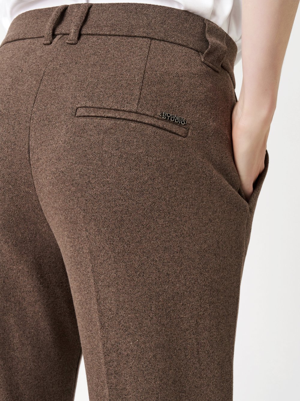 Trousers May_458 brown detail view Trousers May_458 brown detail view