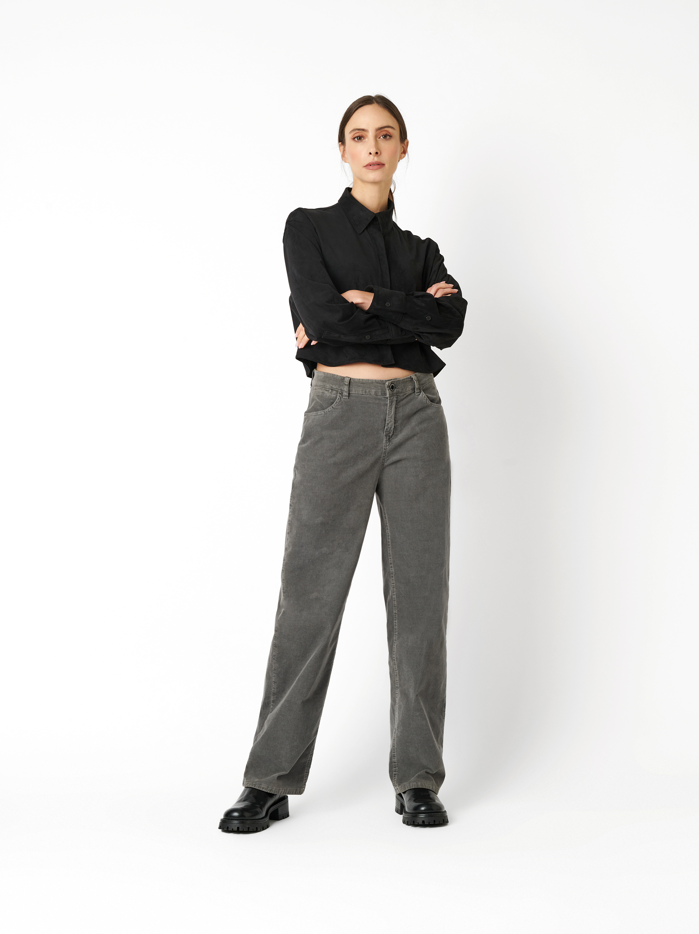 Hose Antonia_398 dark grey Outfitansicht