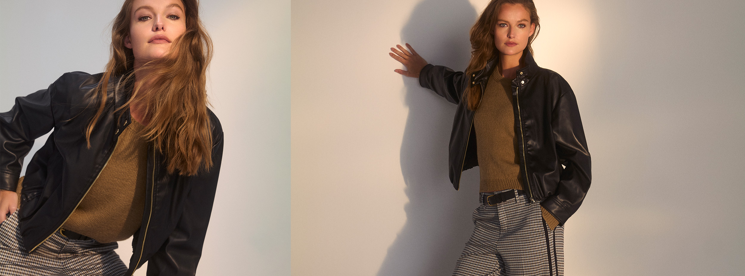 ROSNER STUDIO Trousers – smart. modern. confident. Woman wearing wide, elegant trousers by ROSNER STUDIO – stylish look with a defined silhouette.