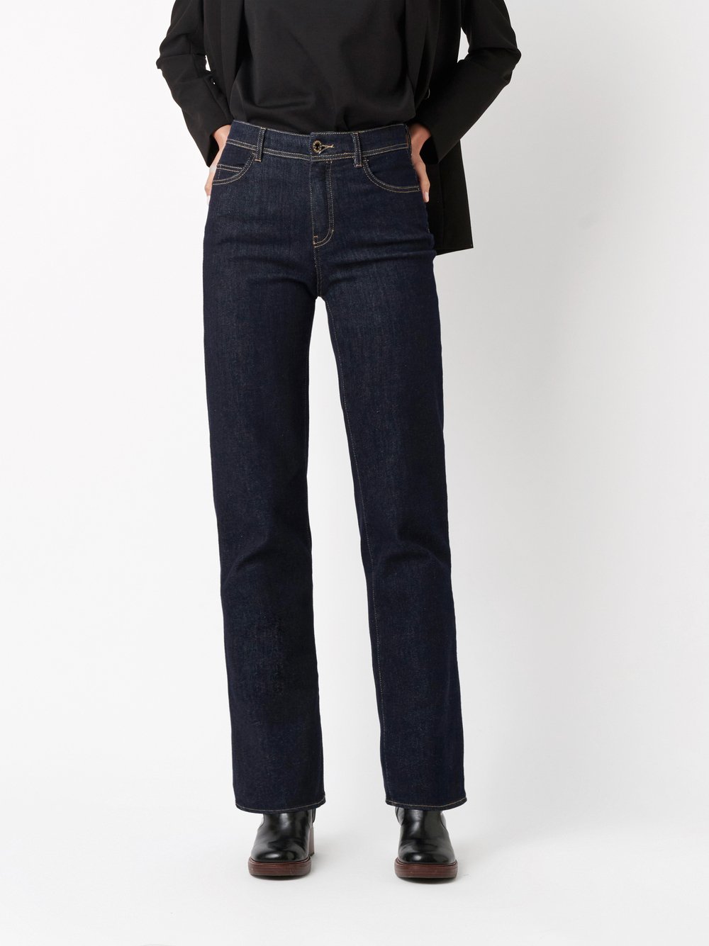 Jeans Audrey1_092 navy front view Jeans Audrey1_092 navy front view