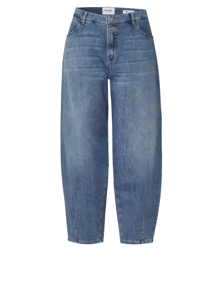 Womens jeans Mara Barrel in mid blue, barrel-fit jeans, product view
