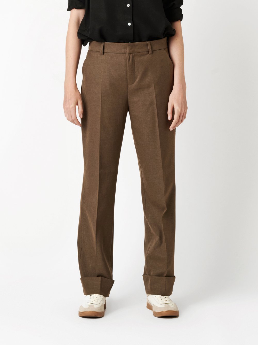 Hose Audrey1_093 brown Vorderansicht Hose Audrey1_093 brown Vorderansicht