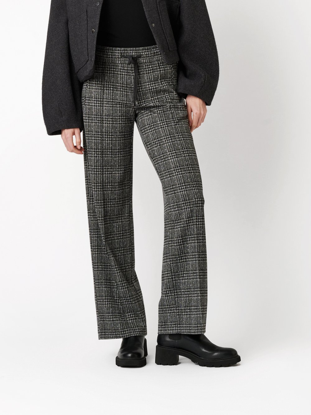 Trousers May_452 grey front view Trousers May_452 grey front view