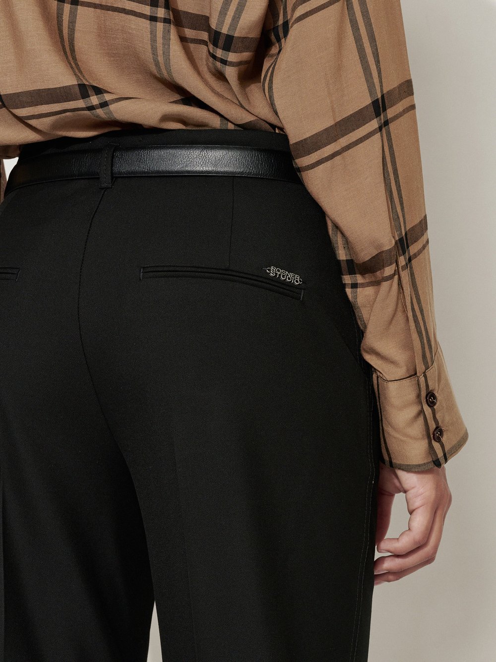 Tailoring Trousers with Turn-up | Style »Audrey Turn Up« Black