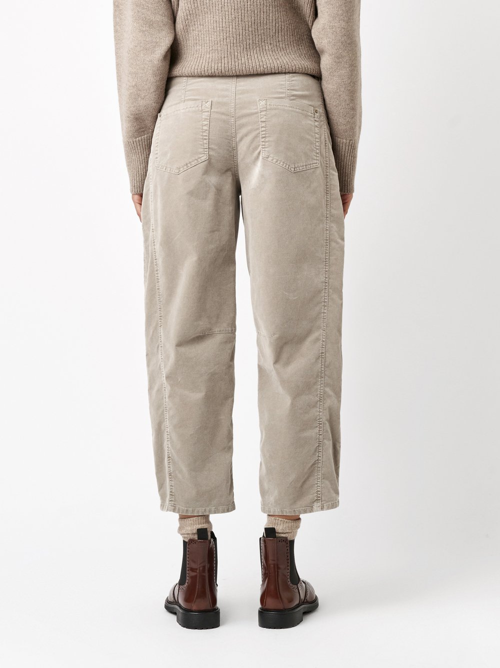 Trousers Mara_391 light taupe rear view