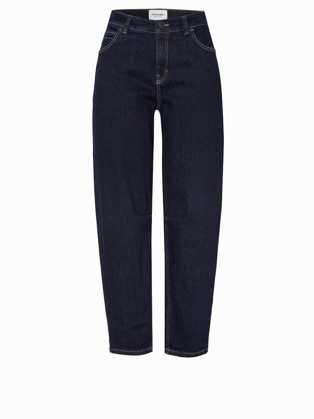 Womens jeans Mara Tapered in Navy, o-shape jeans, product view