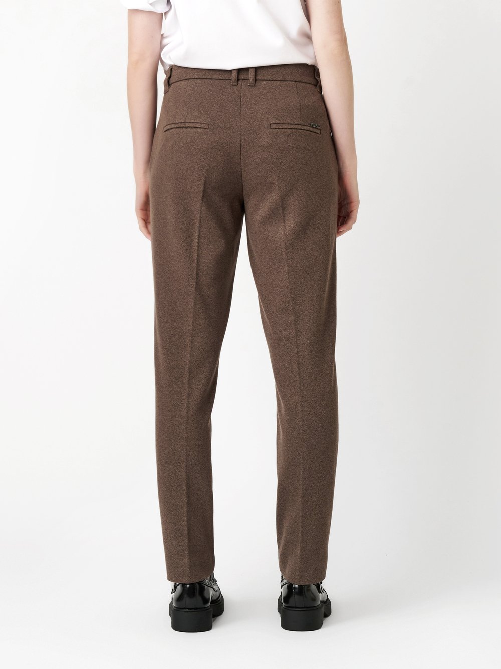 Trousers May_458 brown rear view Trousers May_458 brown rear view