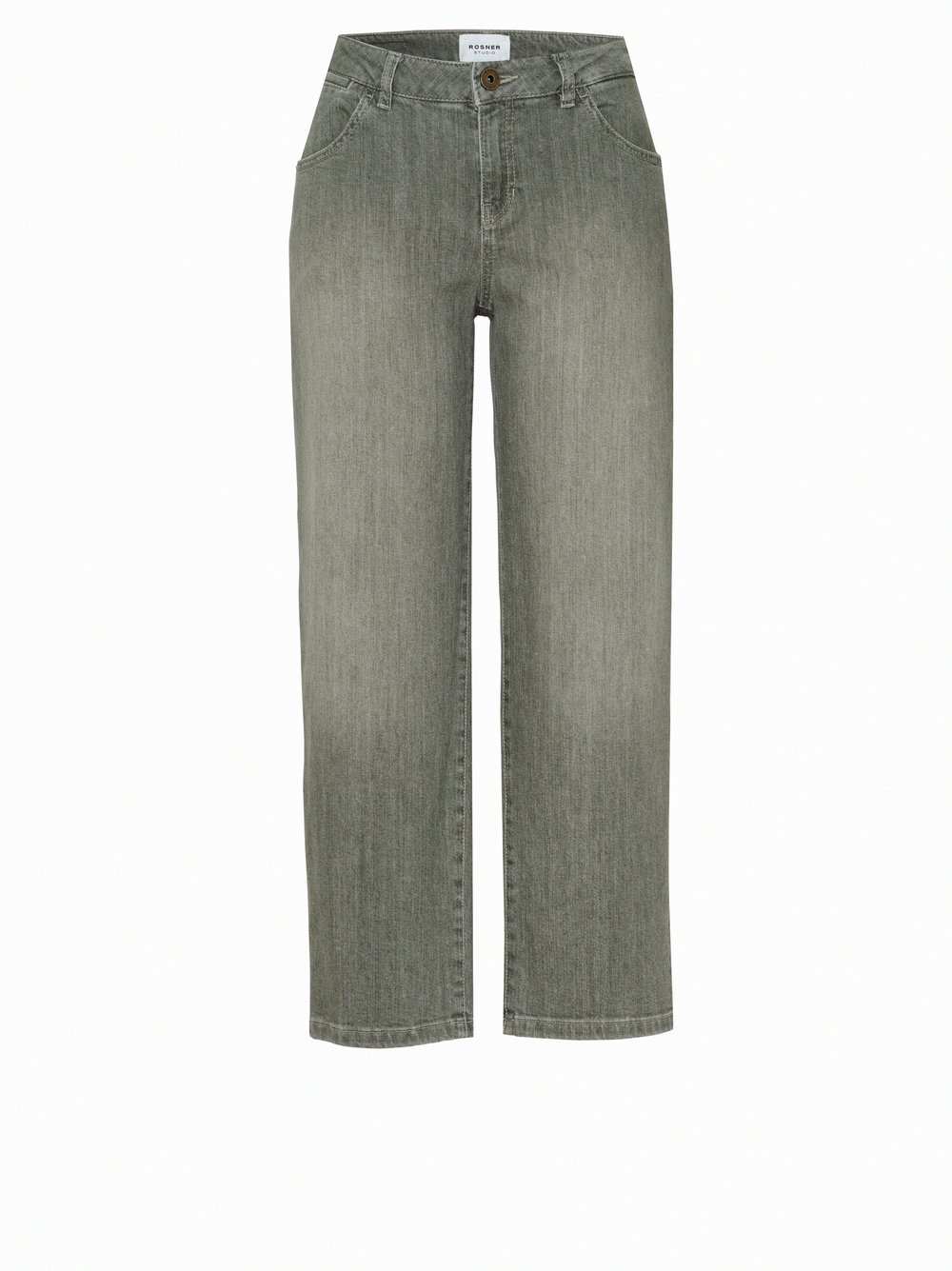 Womens jeans Masha Straight in Khaki, straight-fit jeans in an authentic wash, product view