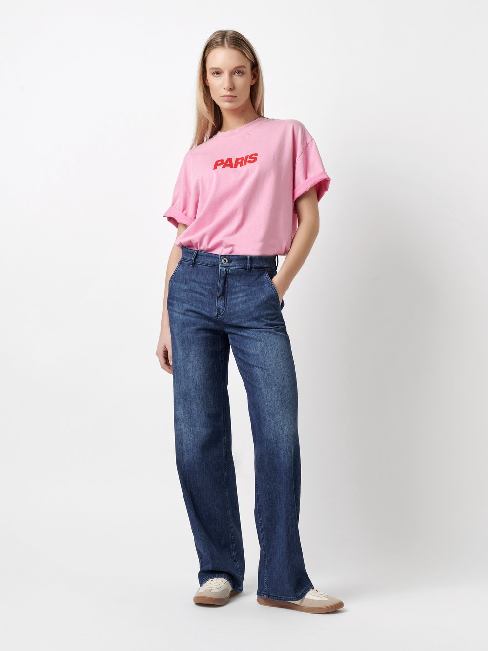 Wide Leg Jeans | Style »Audrey1_085« mid blue