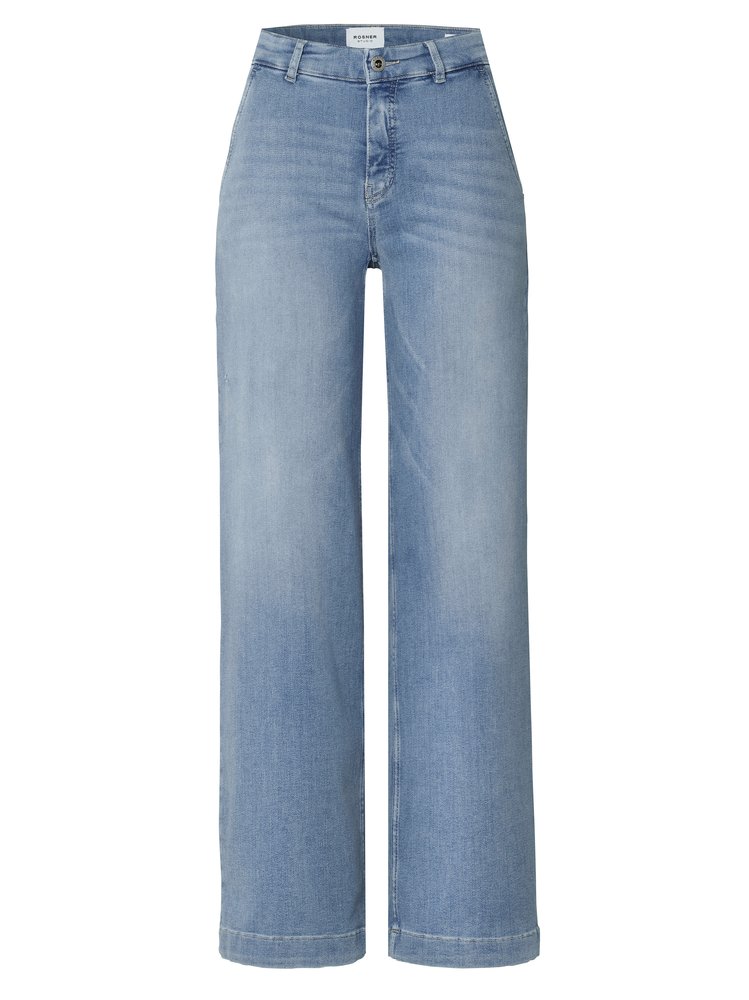 Womens jeans Audrey Wide in mid blue, wide-leg jeans, product view