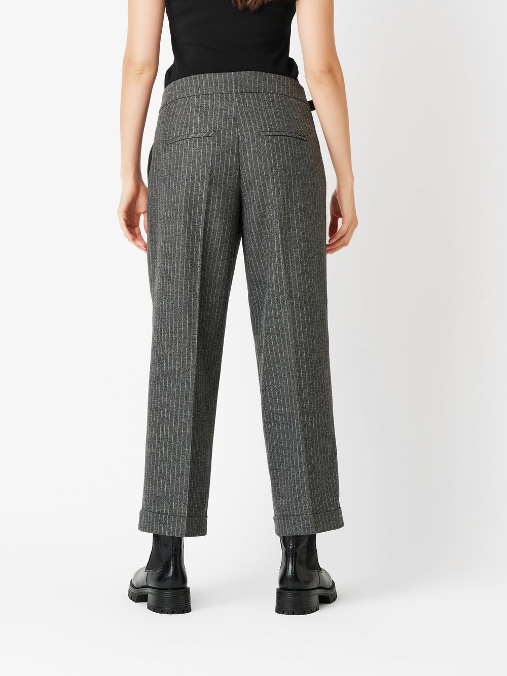 Trousers May_321 grey rear view Trousers May_321 grey rear view