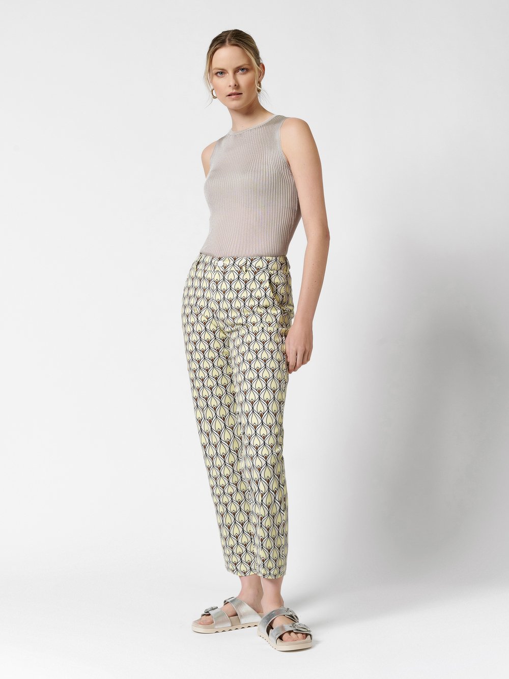 Gemusterte Chino | Style »May_295« multicolour yellow