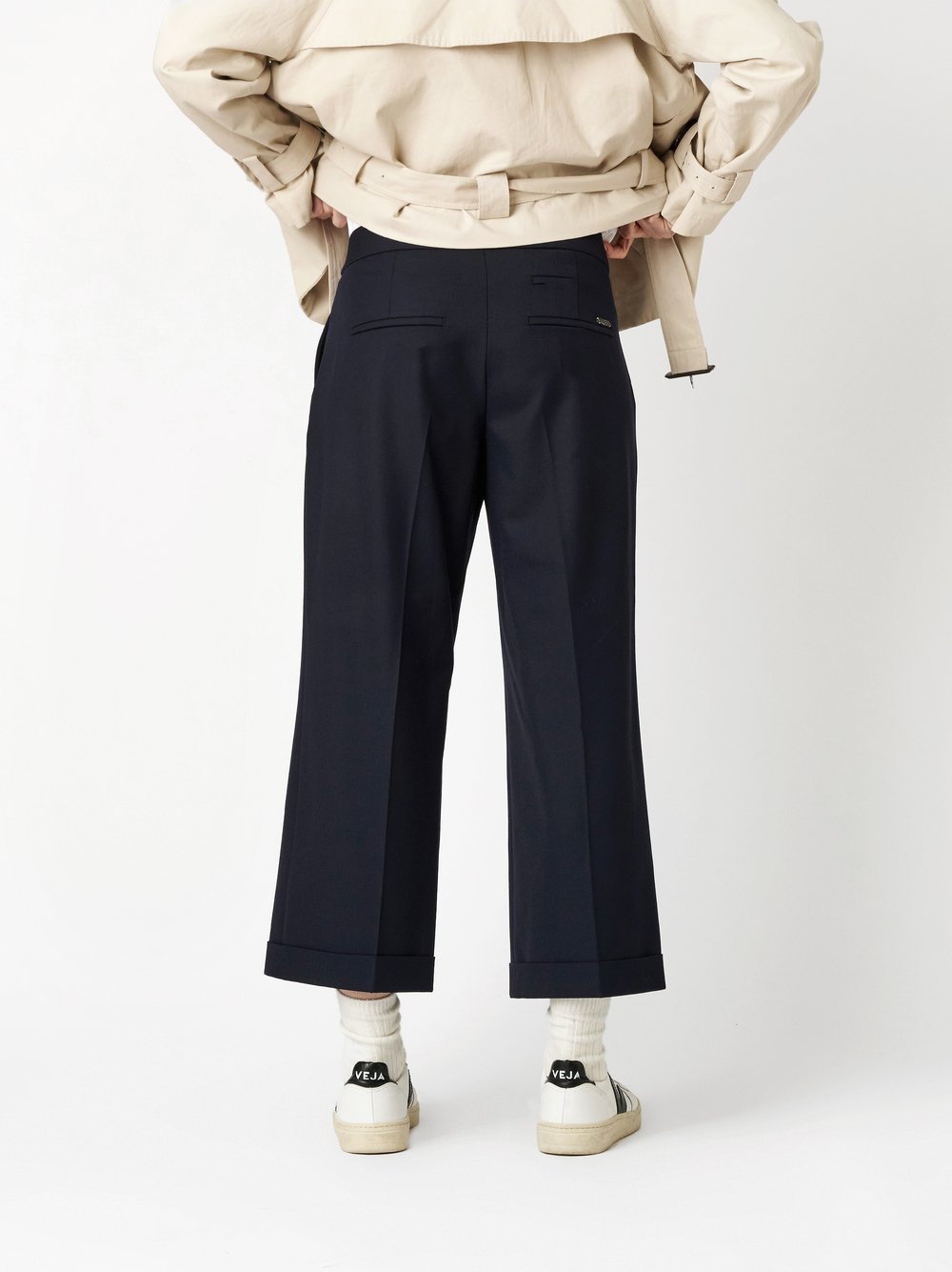 Trousers May_321 navy rear view