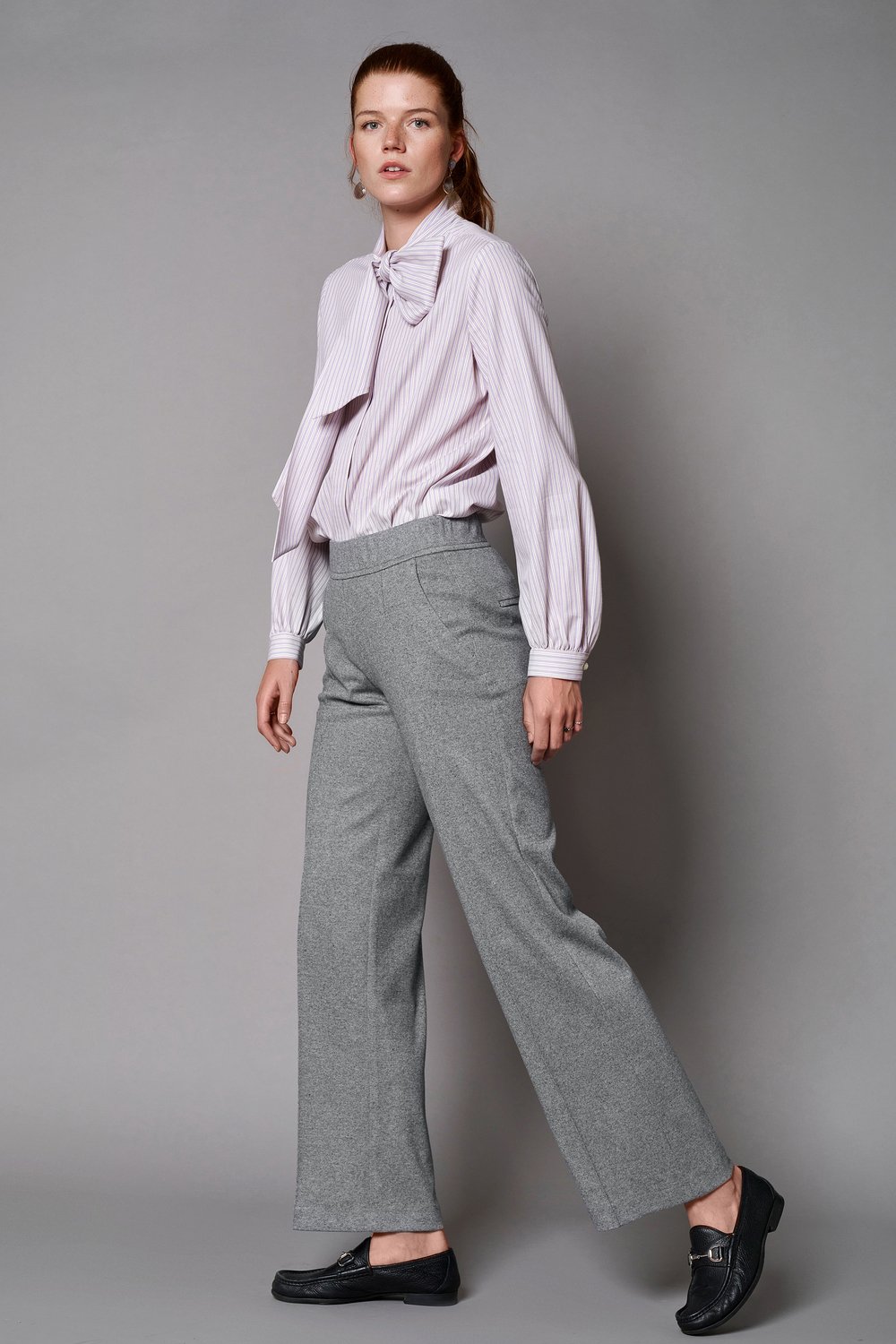 Elegante Wide Leg Pants | Style »May_441« grey