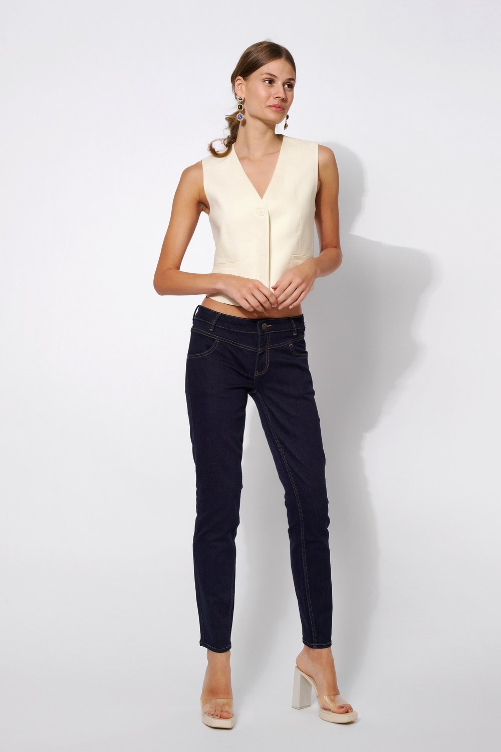 Skinny-Fit Jeans | Style »Antonia_045« dark blue