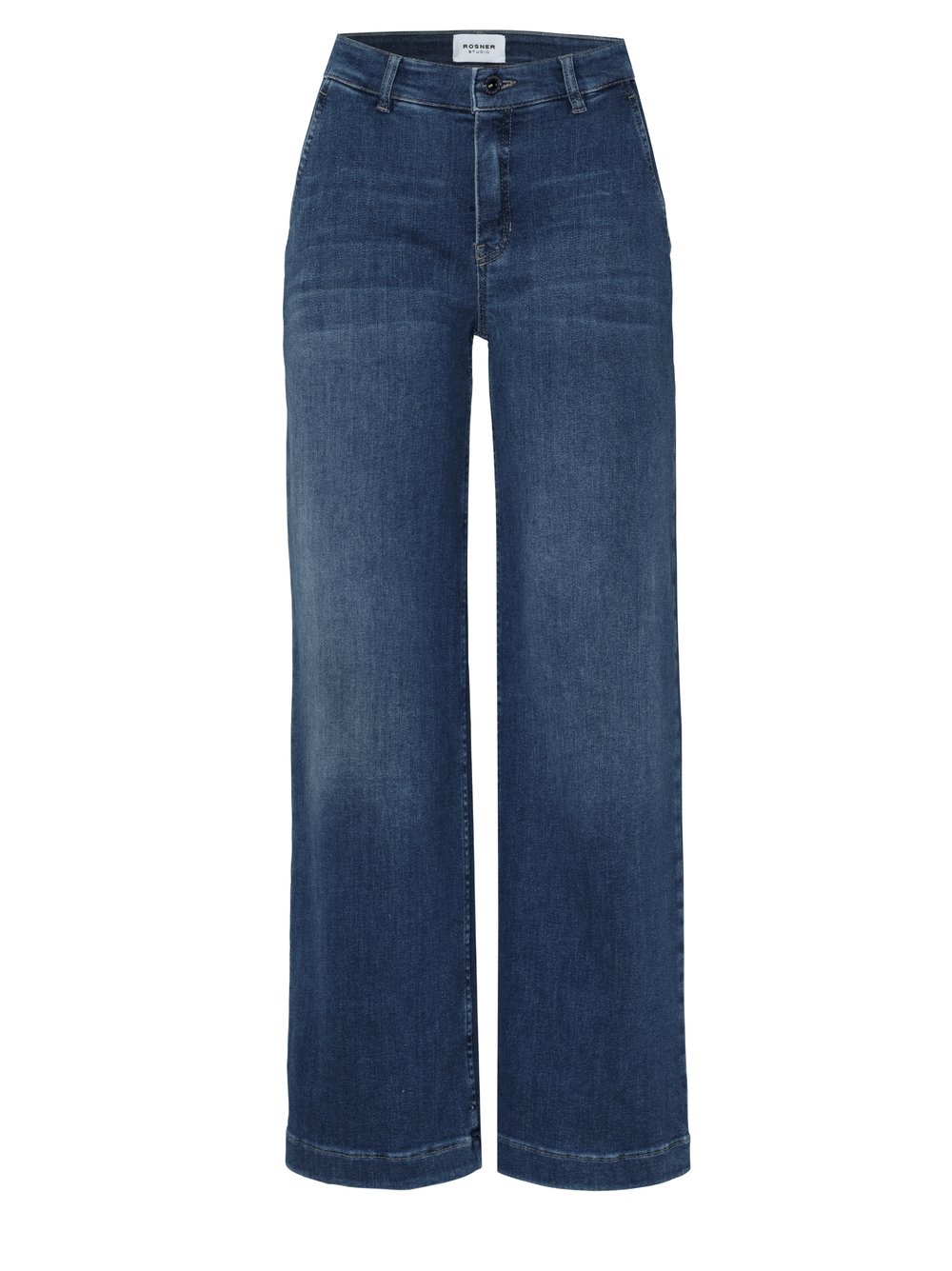 Womens jeans Audrey Wide in mid blue, wide-leg jeans, product view